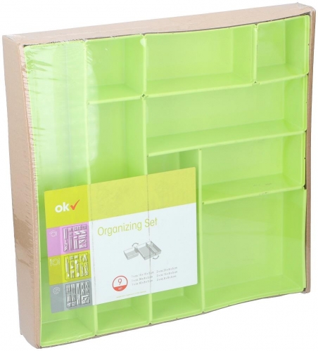 Drawer organizer 9pc