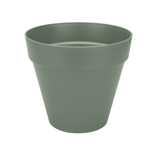 Loft Urban Round 40cm Pistachio Green Flowerpot with Wheels and Water Reservoir