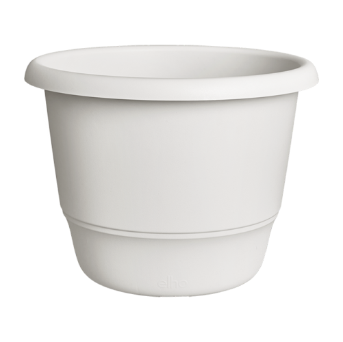 Elho Amiga Round Pot 35cm Silky White Large Eco Friendly Durable Planter