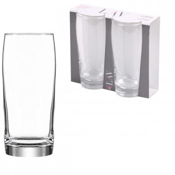 LAV Bardy Beer Glass X2 38CL