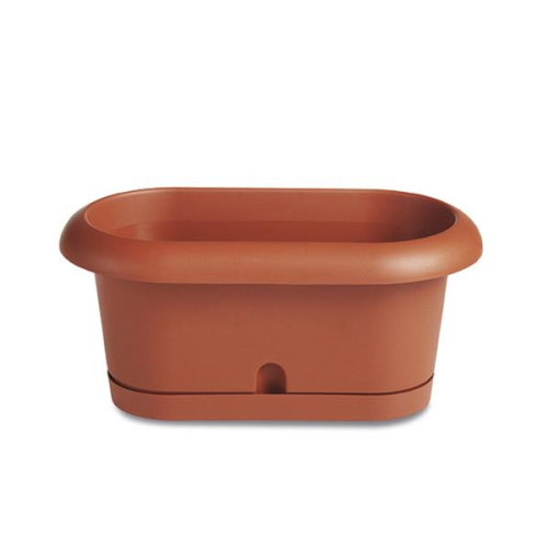 Piera Flower Pot 40cm Terracotta Planter Plastic Indoor Outdoor