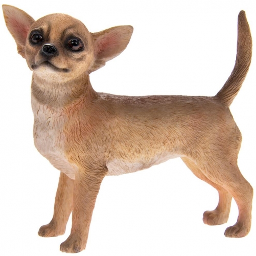 Leonardo Tan Chihuahua Dog Ornament Figurine