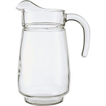 Tivoli Handled Ice Lipped Jug 2.3L Great For Home Or Restaurant Clear Glass