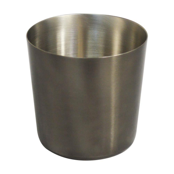 Large Presentation Cup 8.5cm Black Stainless Steel Food Serving Display