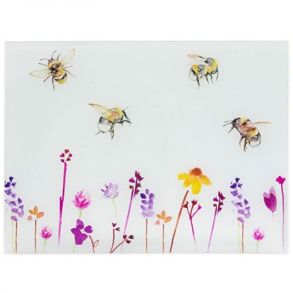 Busy Bees Glass worktop saver chopping Board cutting Borad