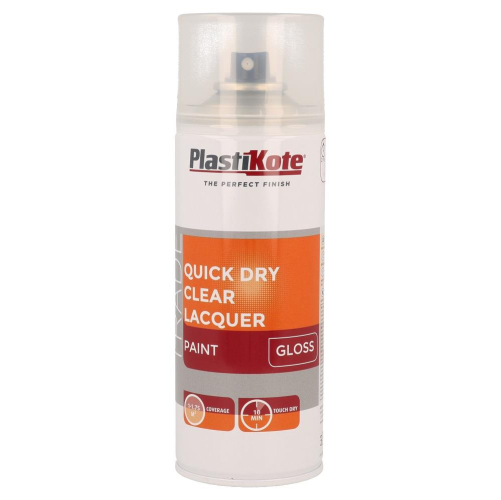 Quick Dry Clear Lacquer Gloss Clear 400ml High Shine Durable and Quick Drying