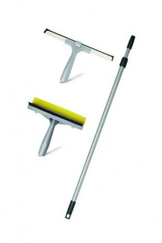 Window Cleaning Sponge Wiping Blade Handle 3 in1 Kit
