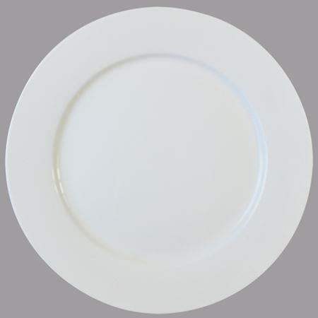 Orion Wide Rim Plate 26cm 10in White