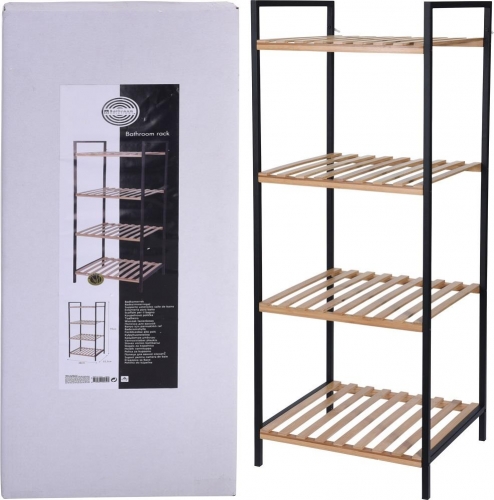 BATHROOM RACK WITH 4 SHELVES