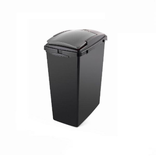40L Utility Bin - Black & Metallic