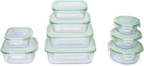 Food Container 18PC 9 Different Sizes