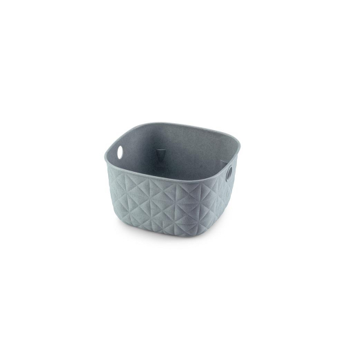 Softex Extra Small 3L Teal Plastic Basket with Handles for Small Spaces