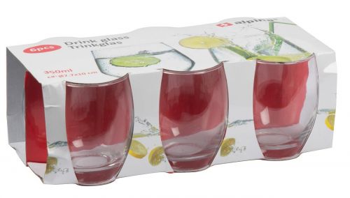 Set of Drink  glasses 350 ml 6 pcs