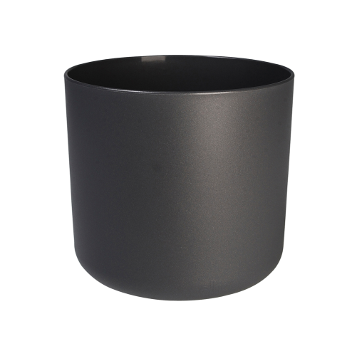 B.for Soft Round 14cm Anthracite Pot Eco Friendly Elegant and Watertight Design
