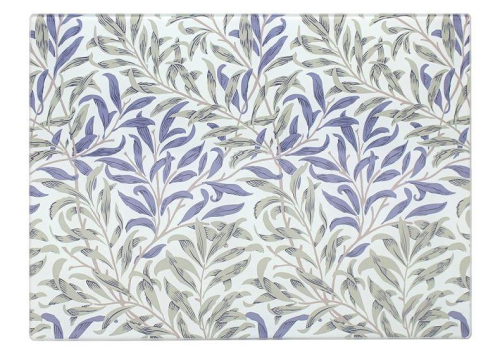Willow Bough Glass Cutting Board 40x30cm Multi Colour Heat Resistant Kitchen