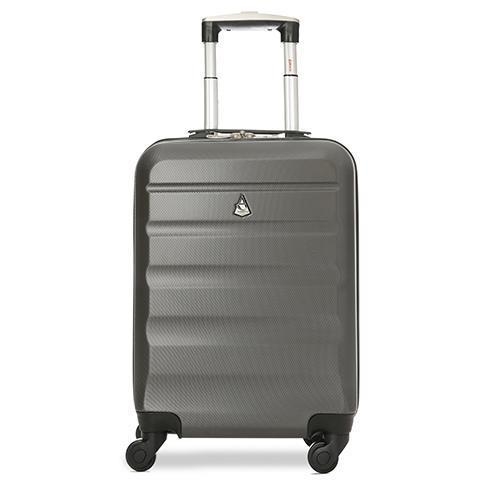Aerolite 55x35x20 Lightweight Hard Shell Cabin Hand Luggage Grey