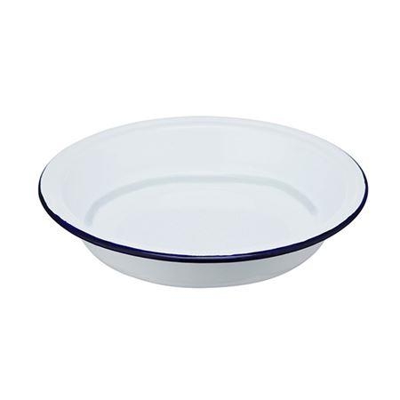 Enamel Deep Round Plate 22.5cm