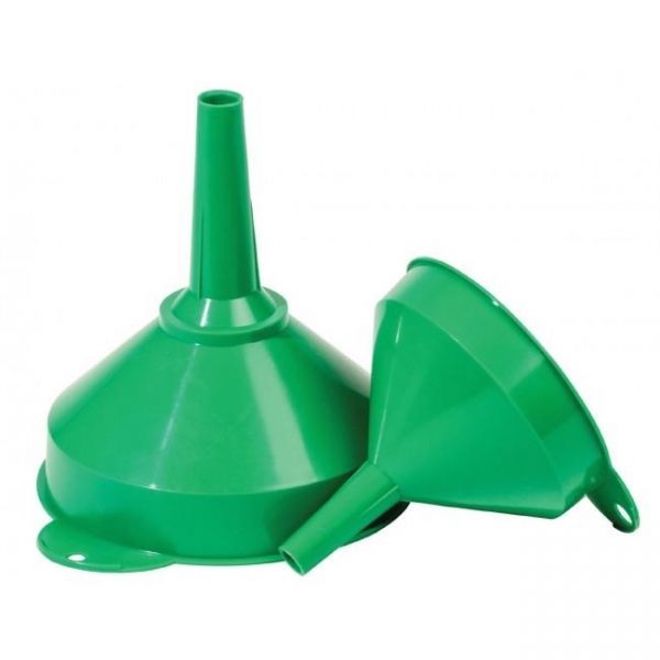 Oil and Fuel Funnels 1x12.5cm 1x16cm Green