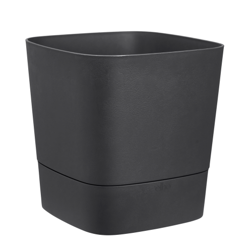 Greensense Aqua Care Square 38cm Charcoal Grey Eco Friendly Planter with Wheels