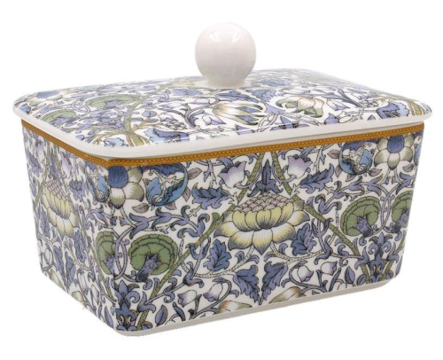 Lodden Butter Dish Fine China Multi Color Elegant Design for Table Serving