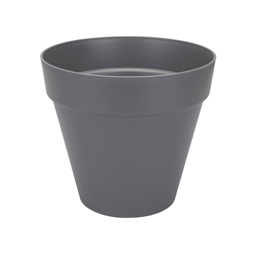 Loft Urban Round 50cm Anthracite Flower Pot with Wheels and Water Reservoir