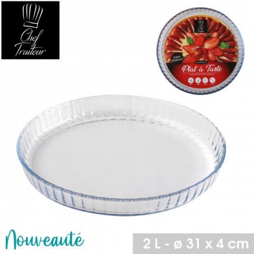 Borosilicate Round Pie Dish 31X4 cm