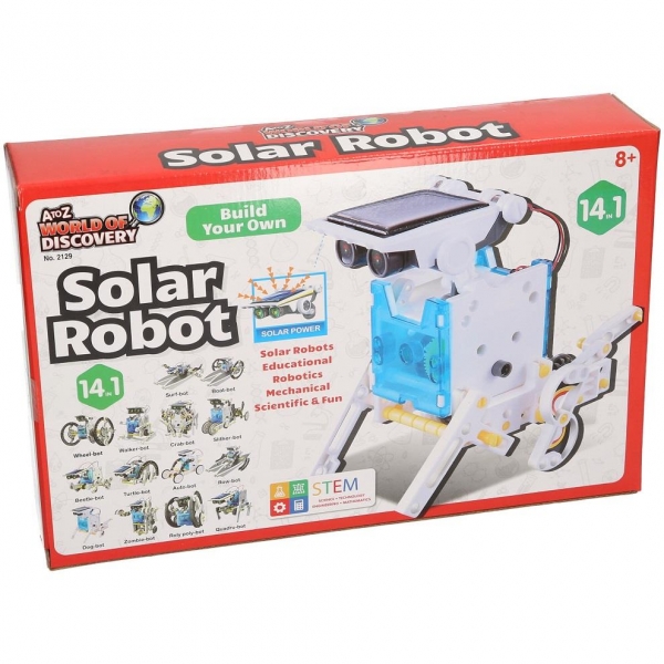 14 In 1 Bulid Your Own Solar Robot Kit