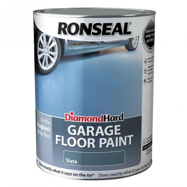 Ronseal Diamond Hard Garage Floor Paint Slate Satin 5L