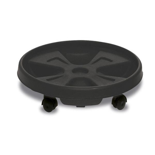 35cm Roller Saucer Anthracite Plastic with Wheels Easy Move Plant Pot Tray