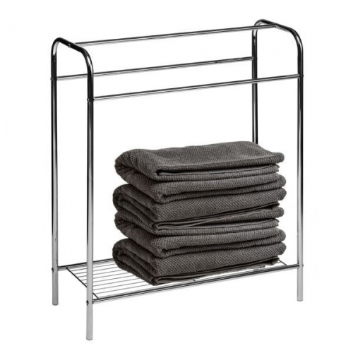 Floor Standing Towel Stand Chrome H78 x W63 x D26cm