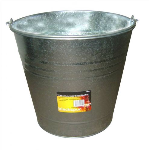12ltr Galvanised Steel Bucket