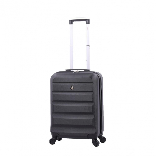 Aerolite 55x38x20 Lightweight Hard Shell Cabin Hand Luggage Black