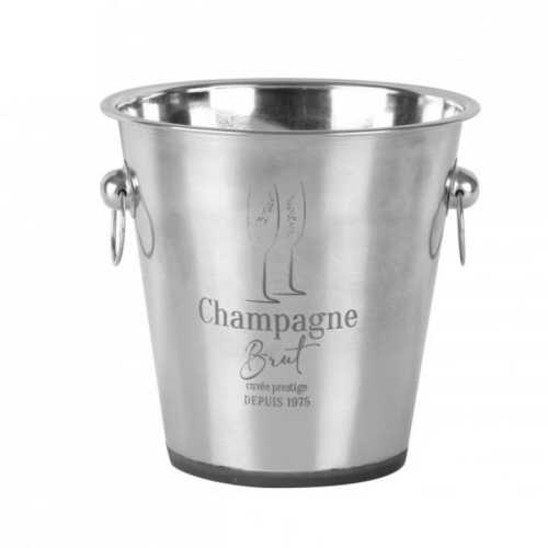 CHAMPAGNE BUCKET WITH PRINTING DESIGN DECORE WITH HANDLE