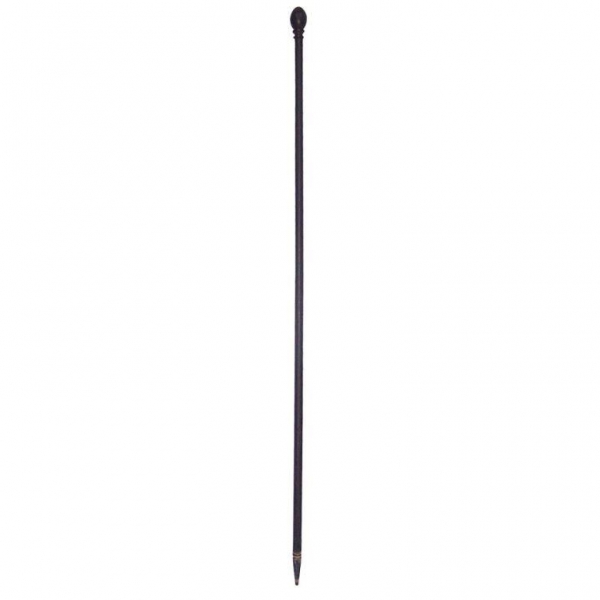 Triple Arch Finial Fence Post Black 116 cm