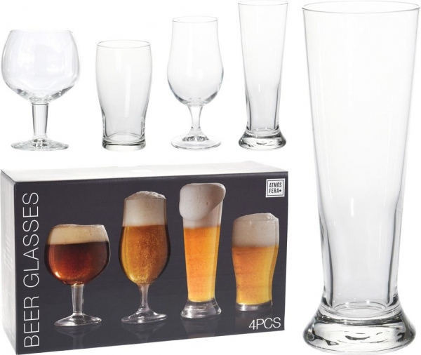 BEER GLASS BOX SET OF 4PCS