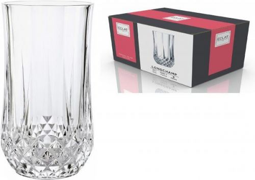 Pack of 6 Eclat Cristal D'Arques Longchamp Hiball Crystal Glass 36 cl