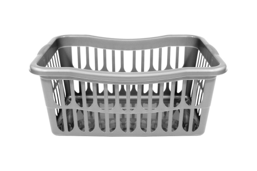 Rectangular Laundry Basket Platinum 27x34x57cm