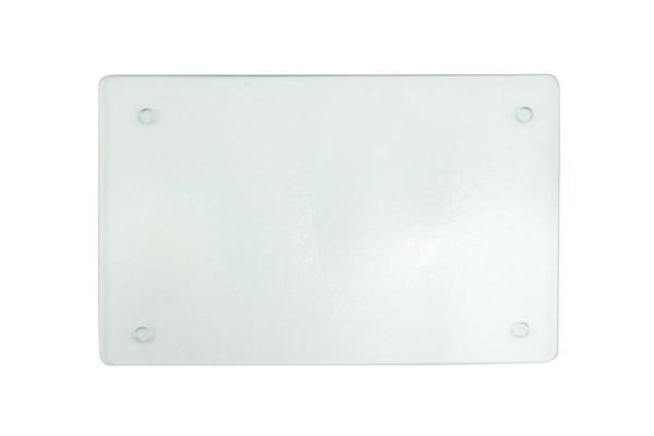 Glass Cutting Board Clear 28x19cm Tempered Non Slip Feet Modern Kitchen Board