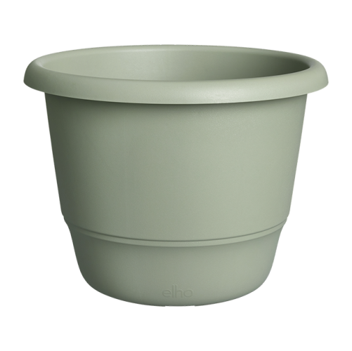 Elho Amiga Round Pot 35cm Thyme Green Eco Friendly Garden Planter