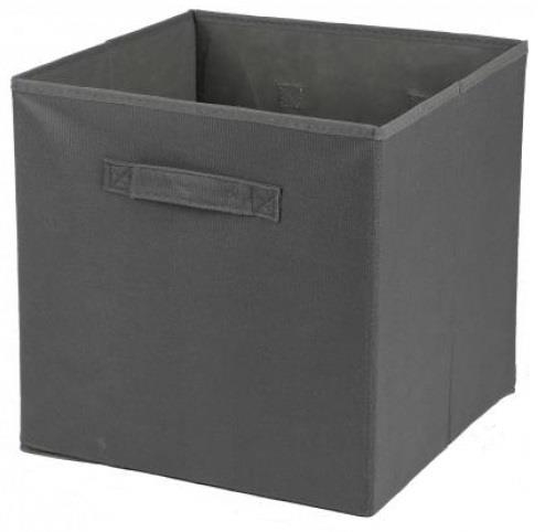 CORDUROY STORAGE BOX 31X31CM IRON