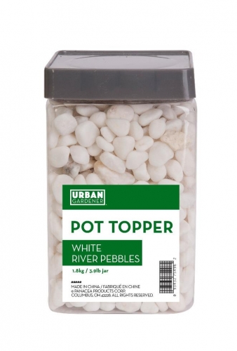 White River Pebbles, Pot Toppers, 1.8Kg