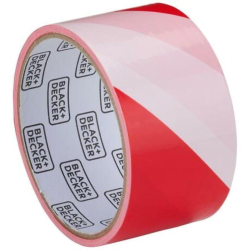 Safety Marking Tape 48mm x 25m Red White Non Adhesive Indoor Outdoor Use
