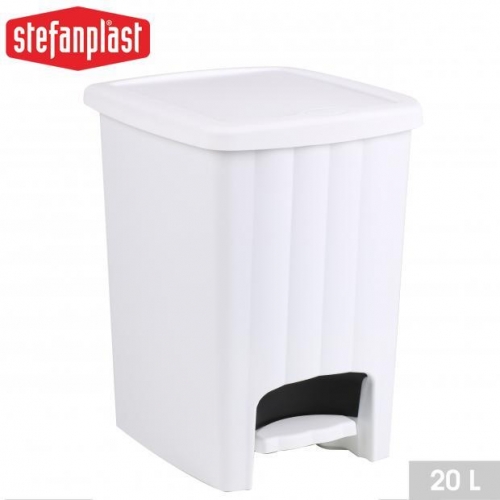 Margherita Pedal Dust Bin 20Lt White