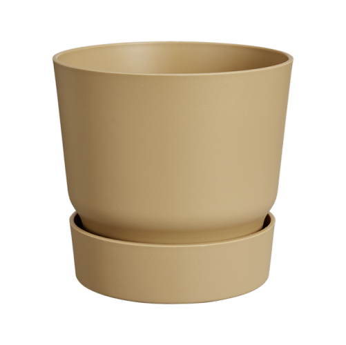 Greenville Round 40cm Golden Sand Large Plant Pot Eco Friendly Indoor Outdoor