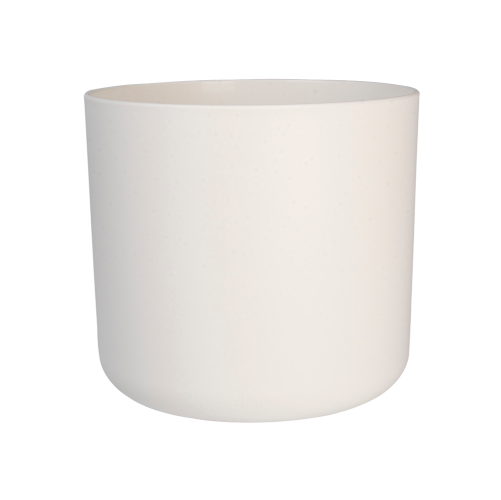 B.for Soft Round 14cm White Pot Eco Friendly Watertight for Indoor Plants