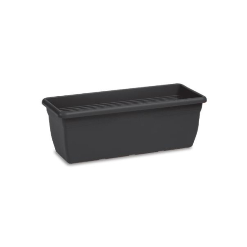 Mediterranean Balcony Planter 50cm Anthracite Durable Weather Resistant Plastic