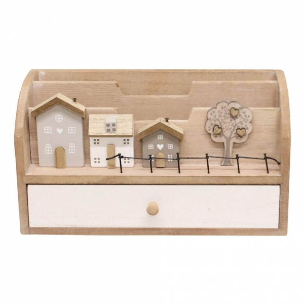 Wooden Houses Design Letter Rack