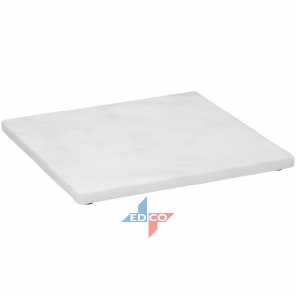 Alpina Marble Serving Board Platter Square White