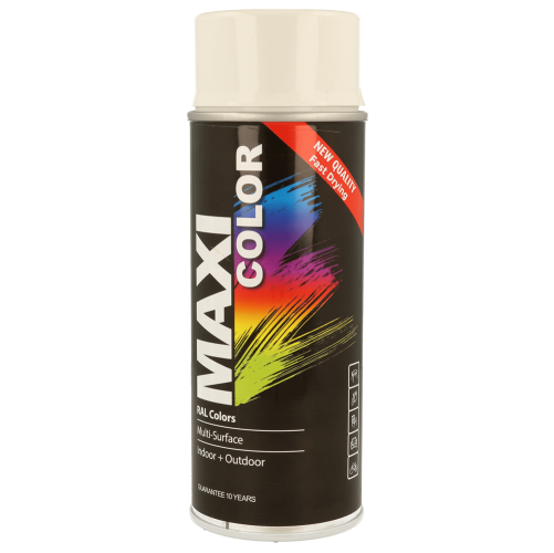 Maxi Colour Yellow Green Glossy Spray Paint 400ml Multi Surface Metal Plastic