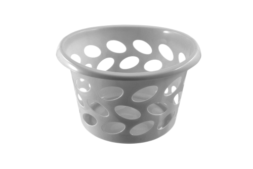 Round Laundry Basket Platinum 26x45x45cm